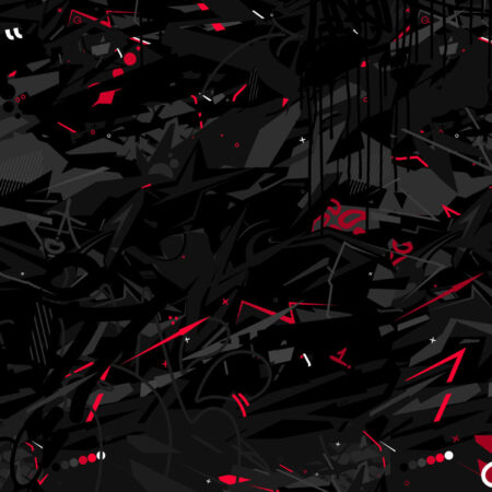 Dark Black Abstract Flat Urban Street Art Graffiti Style Vector